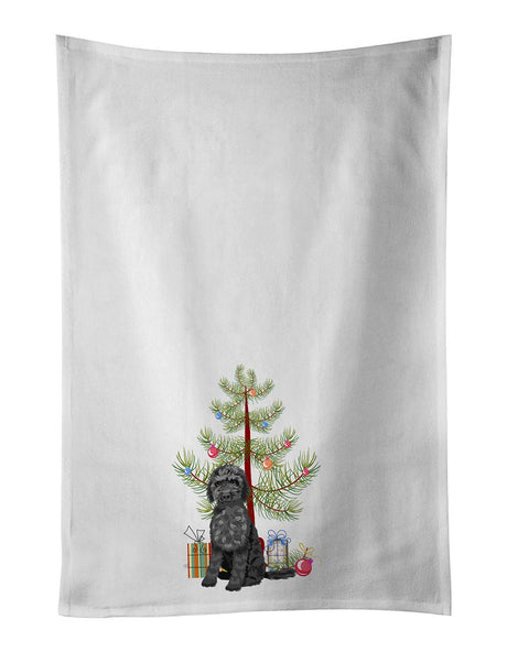 Black Doodle Christmas Kitchen Towel Set