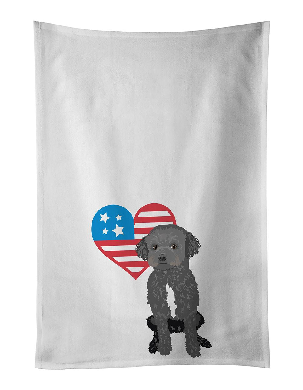 Black and White Doodle Patriotic Kitchen Towel Set