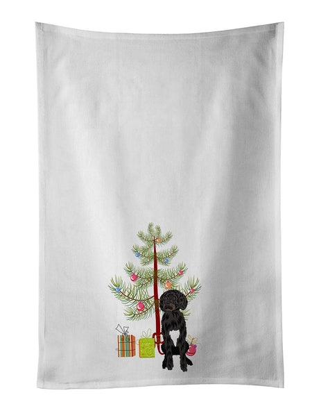 Black and White Doodle Christmas Kitchen Towels