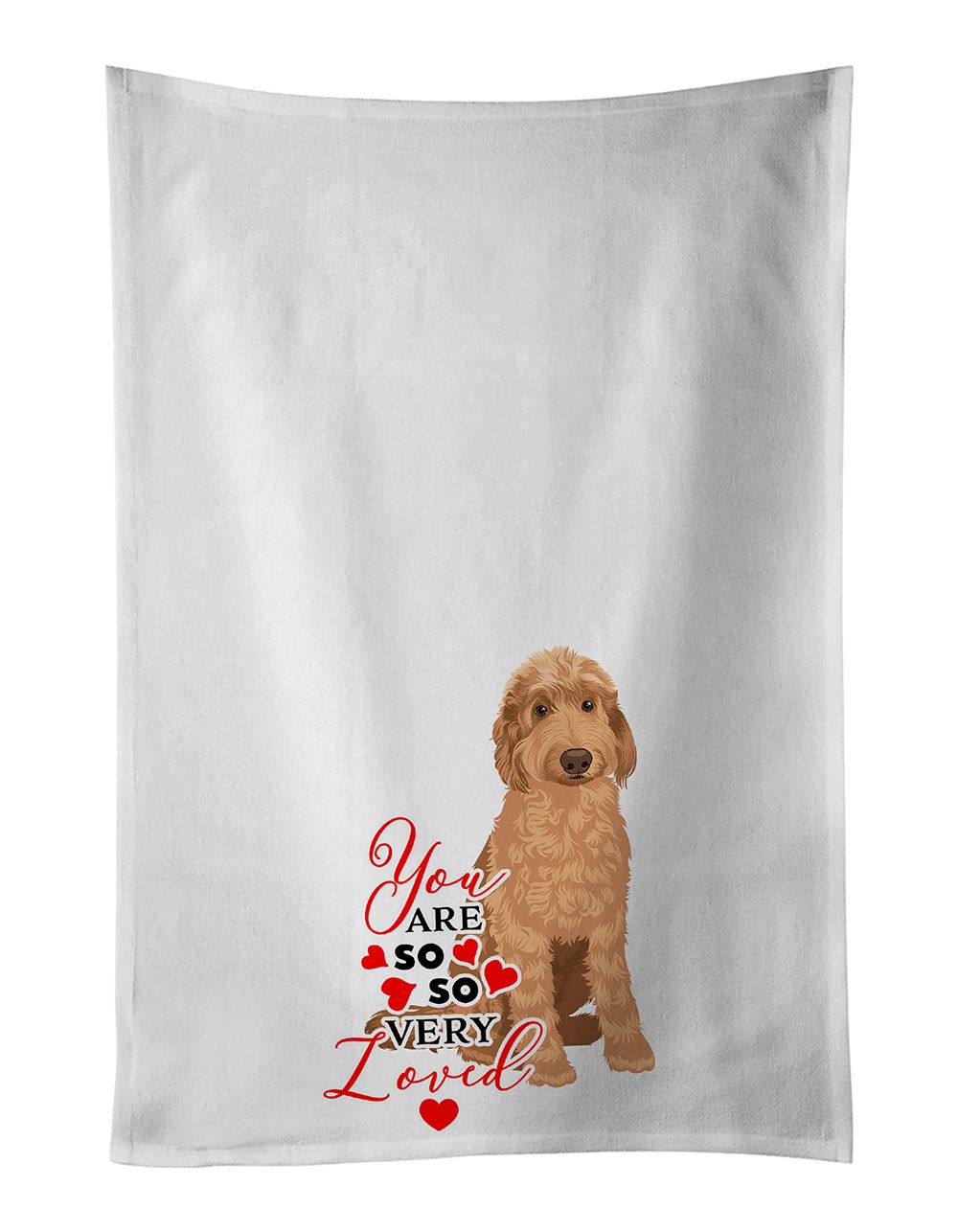 Doodle You Are So Loved Kitchen Towel Pair