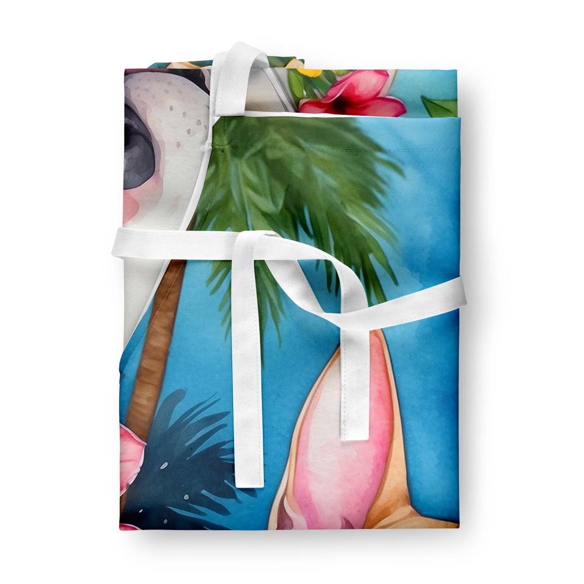 English Bull Terrier Luau Bib Apron
