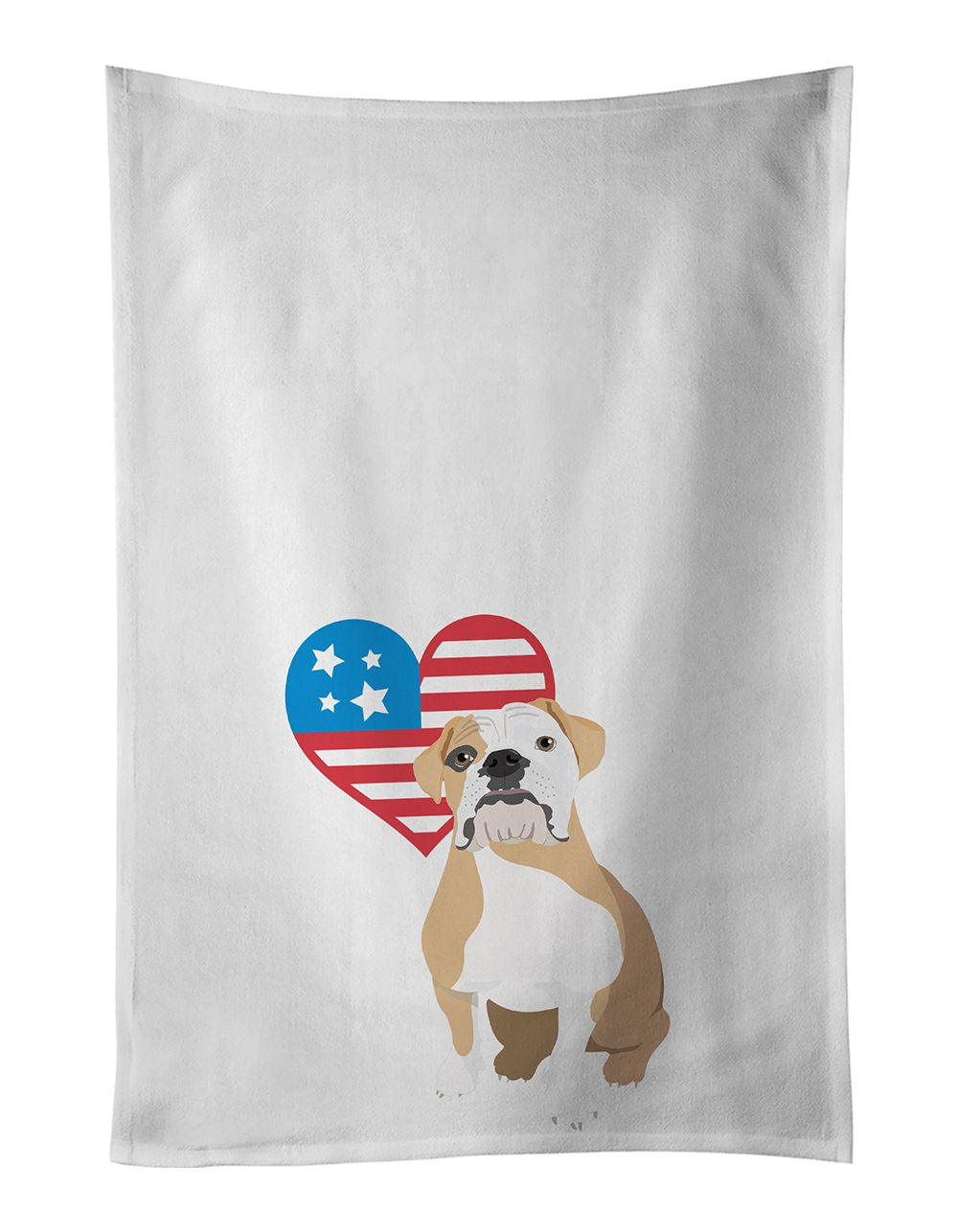 English Bulldog Patriotic Kitchen Towel Set