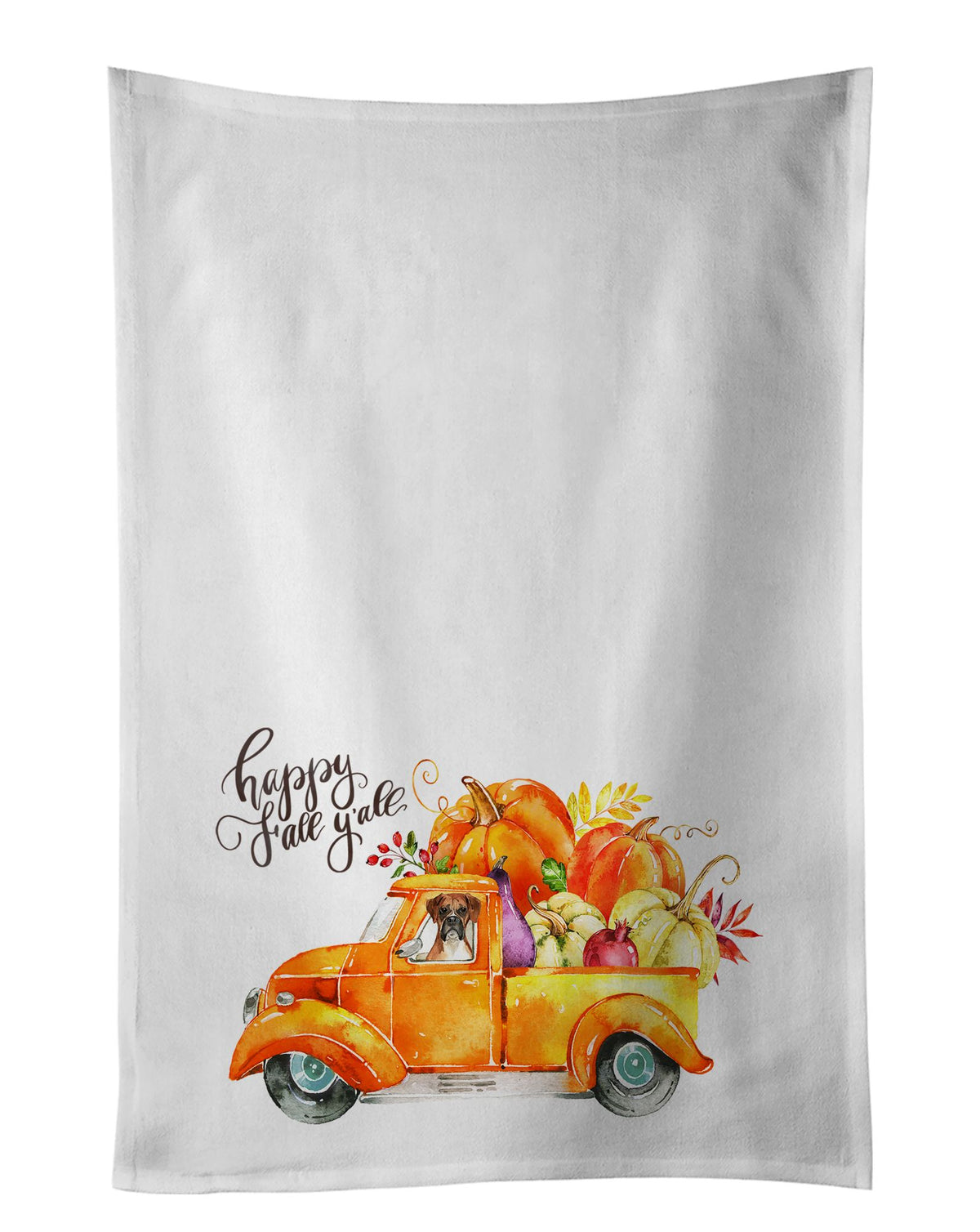 Fall Harvest Boxer Kitchen Towel Set