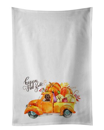 Fall Harvest Labradoodle Kitchen Towel Set