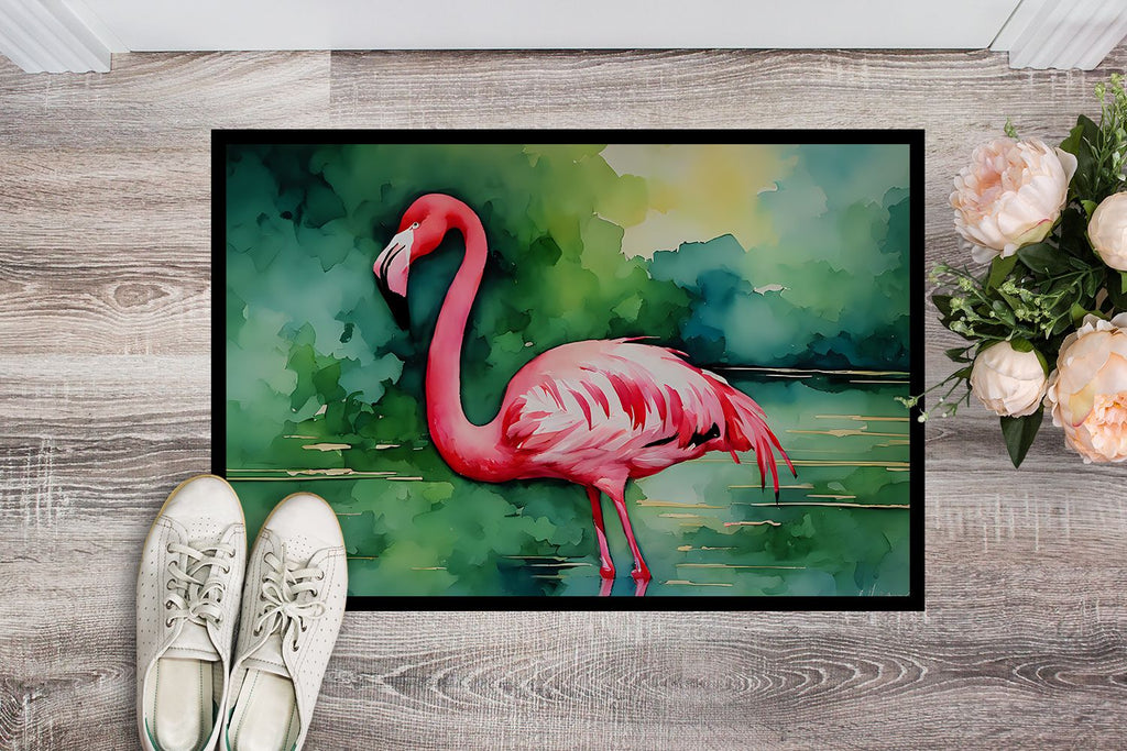Flamingo Artwork Indoor-Outdoor Doormat