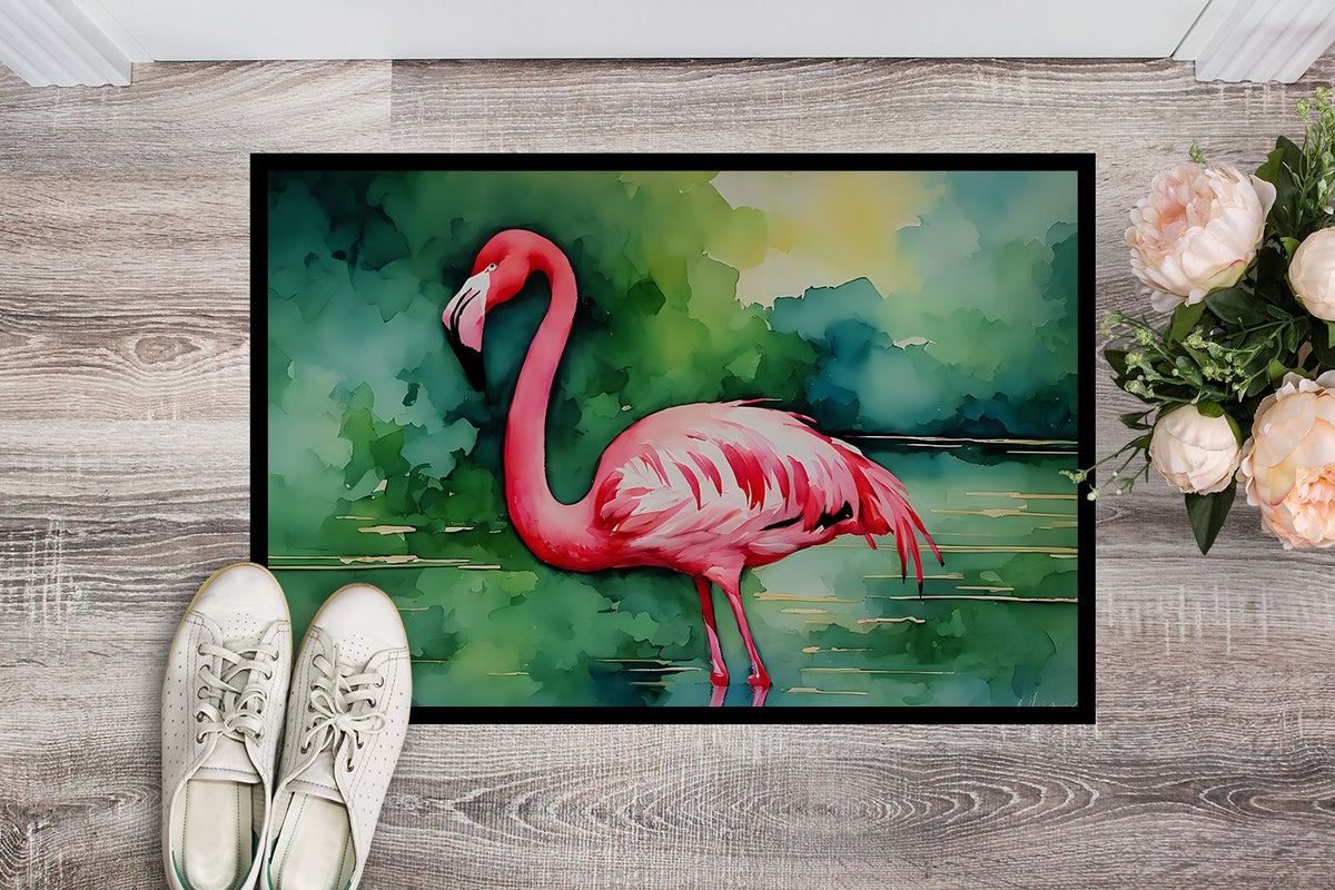 Flamingo Artwork Indoor-Outdoor Doormat