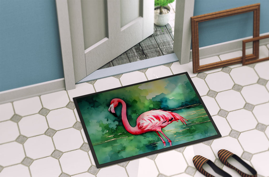 Flamingo Artwork Indoor-Outdoor Doormat