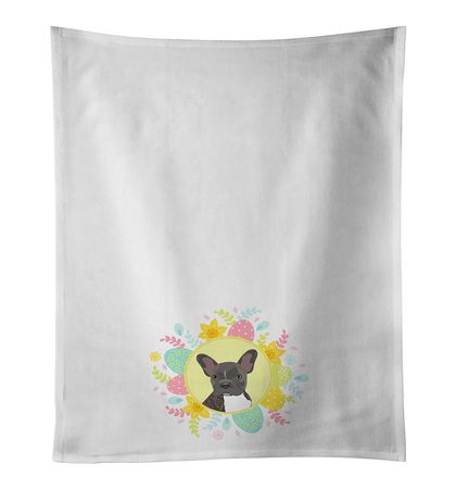 Brindle French Bulldog Easter Kitchen Towel Set