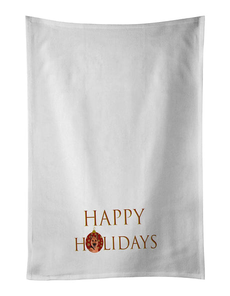 German Shepherd Happy Holidays Towel Set