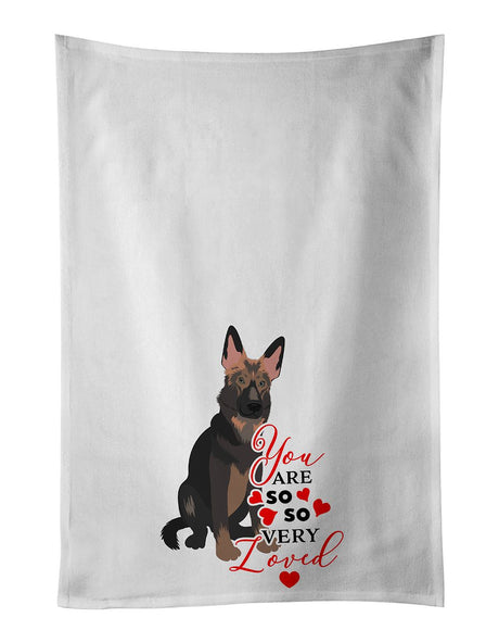 German Shepherd So Loved Valentine's Kitchen Towel Set