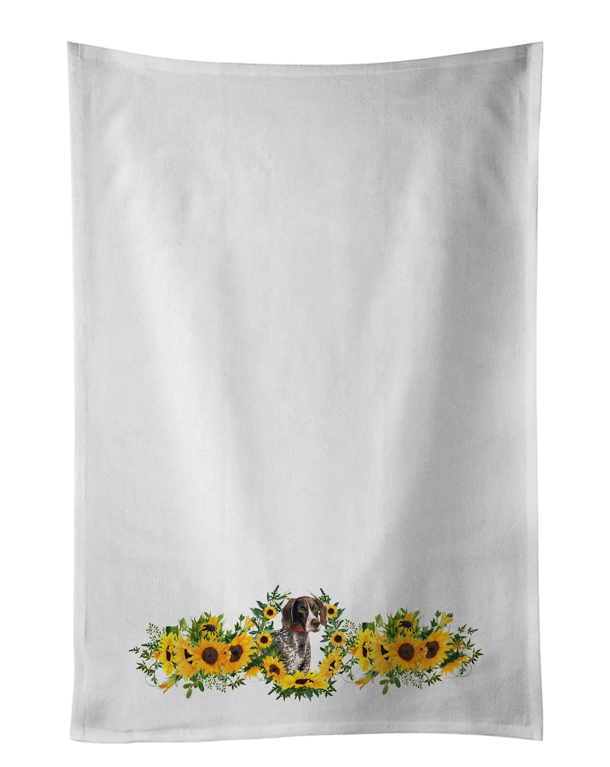 German Shorthaired Pointer Sunflower Kitchen Towels