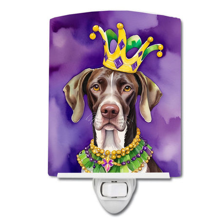 German Shorthaired Pointer Mardi Gras Ceramic Night Light