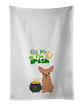 Gold Chihuahua St. Patrick's Day Kitchen Towels