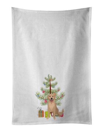 Golden Retriever Christmas Tree Kitchen Towel Set
