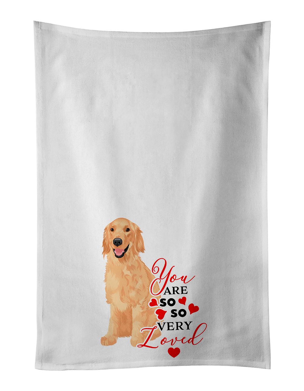 Golden Retriever So Loved Kitchen Towel Set