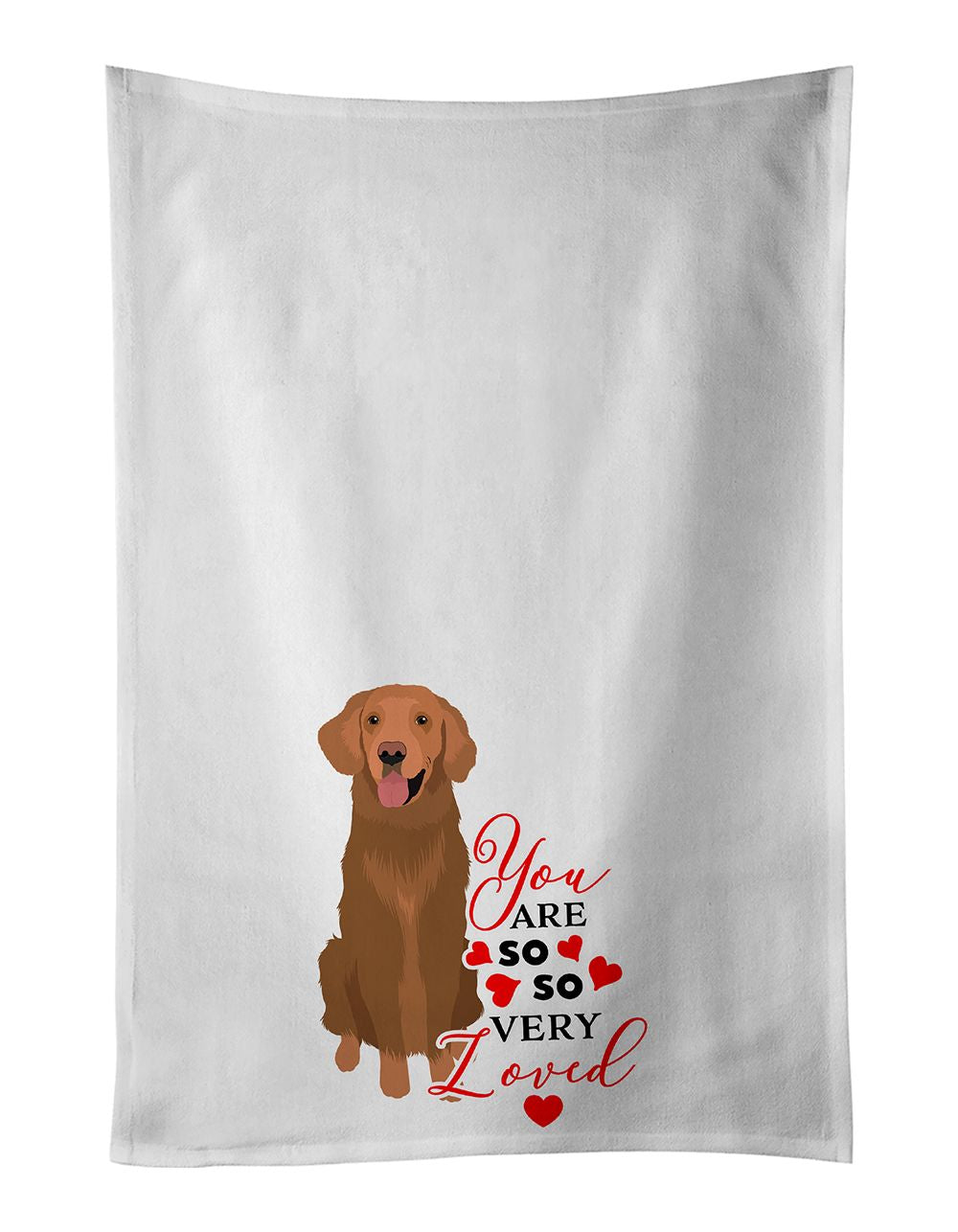 Golden Retriever So Loved Kitchen Towel Pair