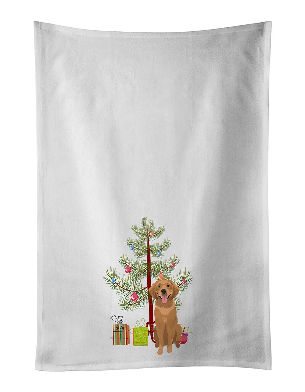 Golden Retriever Christmas Kitchen Towel Set