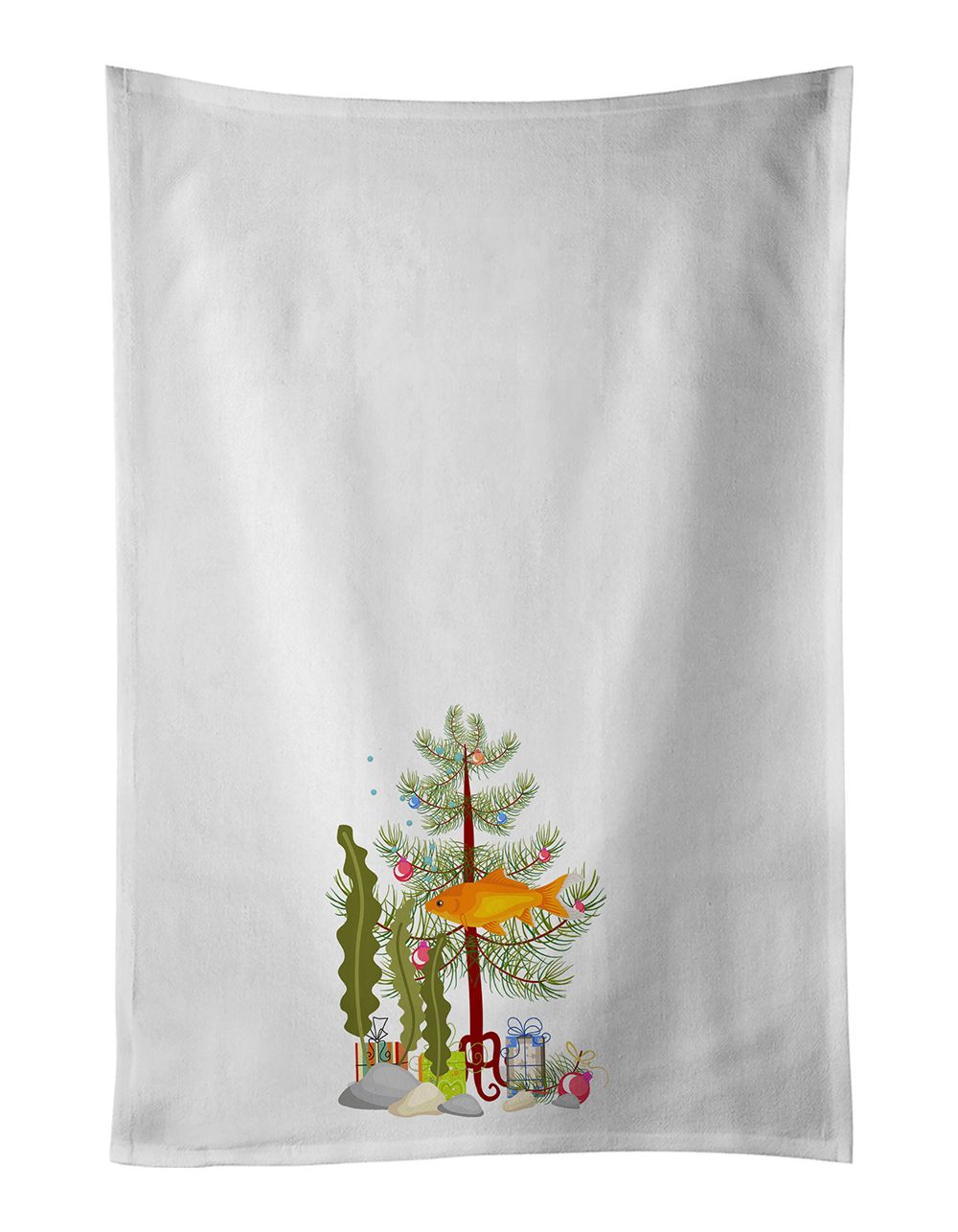 Goldfish Common Merry Christmas Kitchen Towels