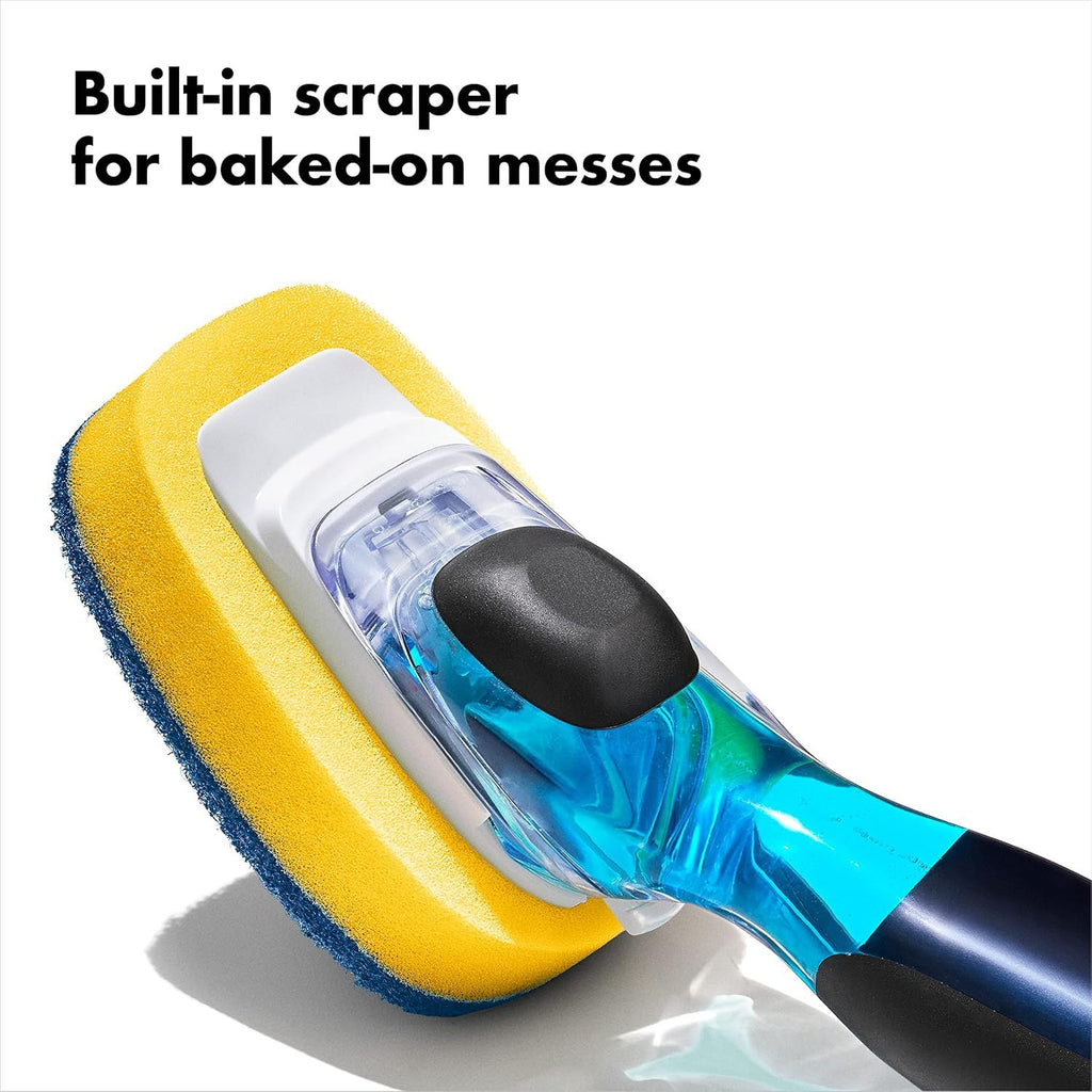 Good Grips Yellow Soap-Dispensing Dish Scrub