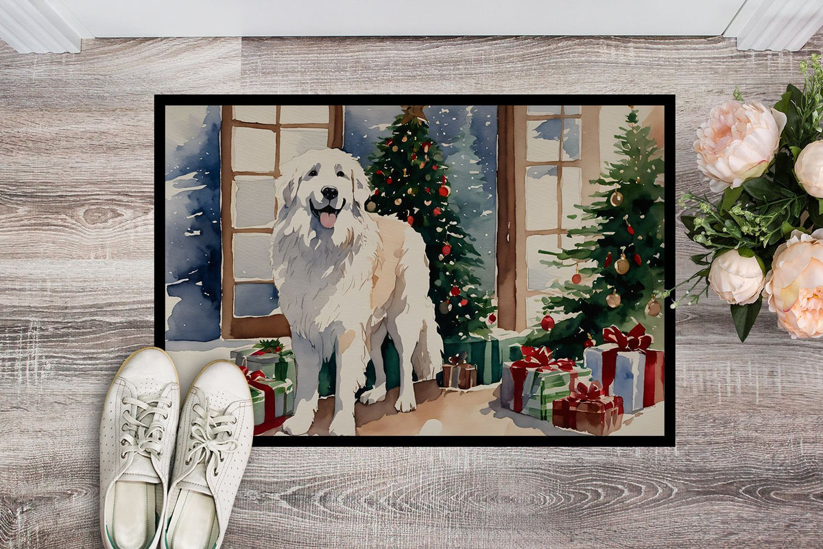 Great Pyrenees Cozy Christmas Artwork Doormat