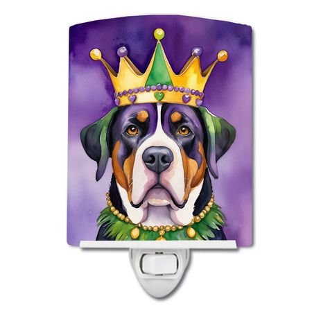 Greater Swiss Mountain Dog Mardi Gras Night Light