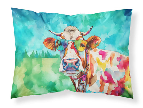 NEW Hippie Animal Cow Standard Pillowcase Lightweight Super Soft Easy Care Decorative