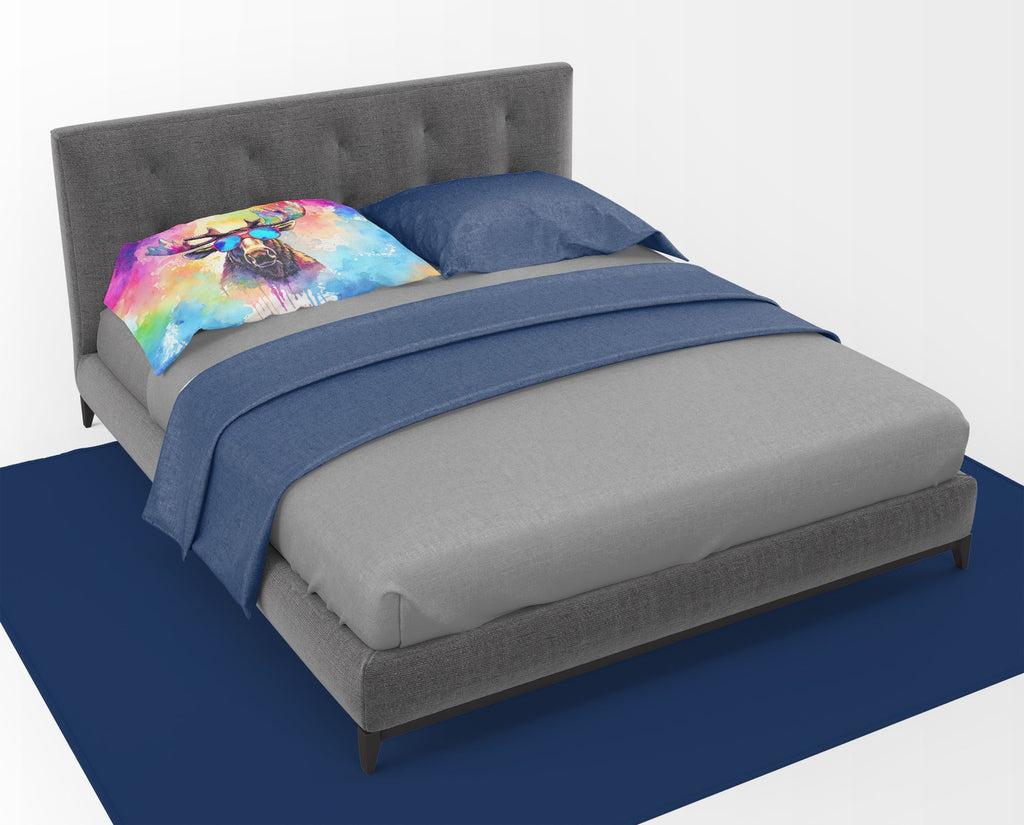 NEW Hippie Animal Moose Standard Pillowcase Lightweight Super Soft Easy Care Decorative
