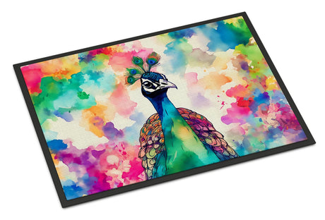 Hippie Peacock Indoor-Outdoor Artwork Doormat