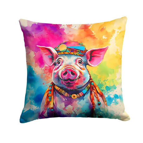 Hippie Animal Pig Decorative Throw Pillow
