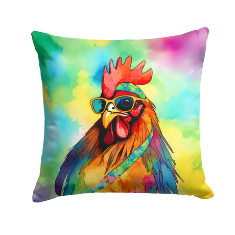 Hippie Animal Rooster Indoor-Outdoor Throw Pillow