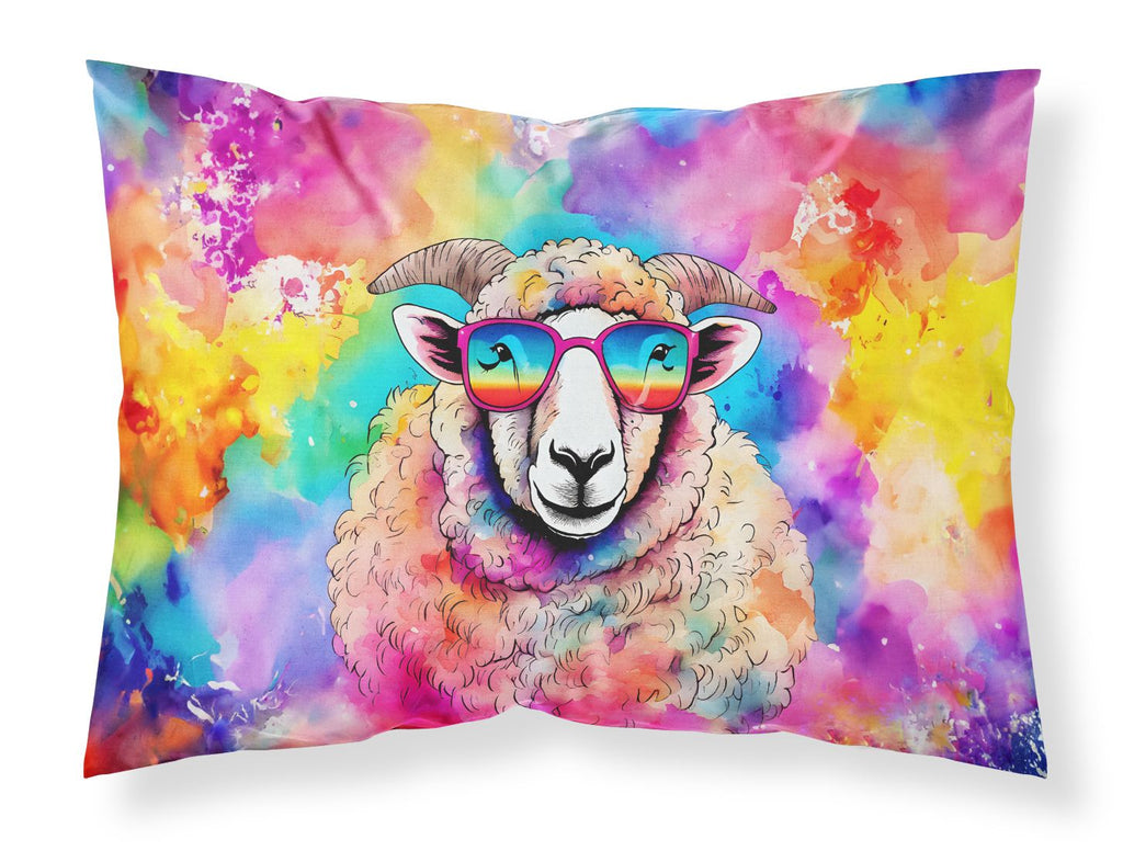 Hippie Sheep Artwork Easy-Care Standard Pillowcase