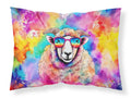 Hippie Sheep Artwork Easy-Care Standard Pillowcase