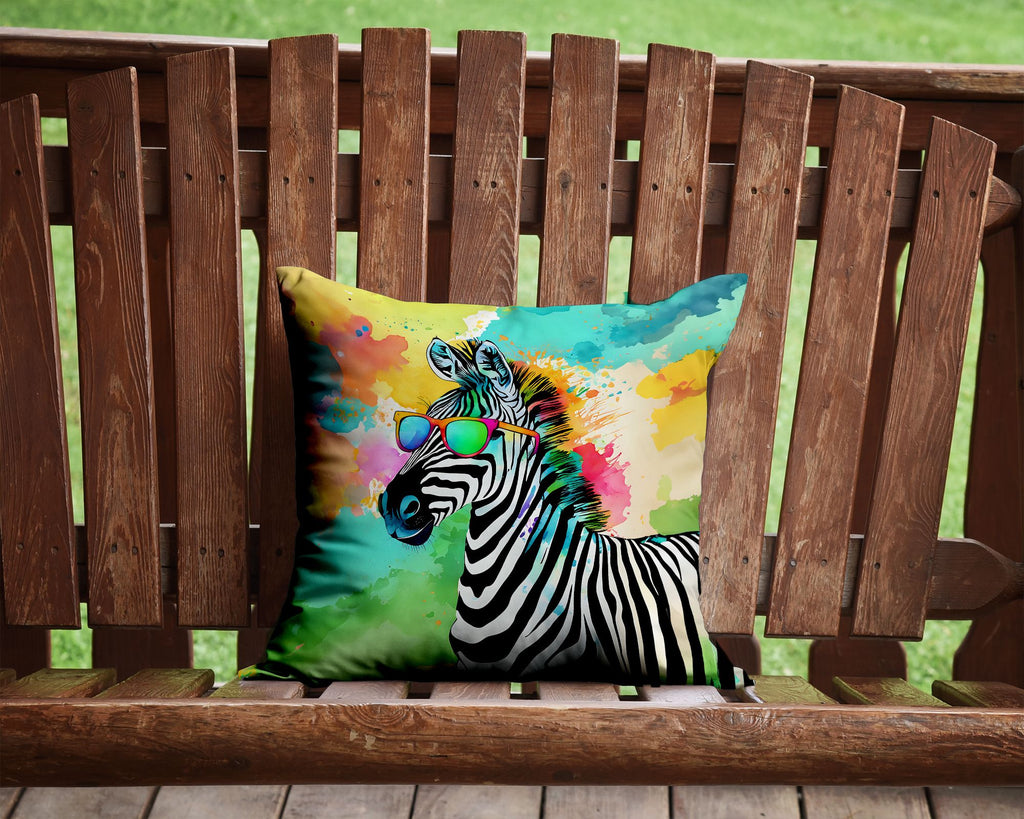 Hippie Zebra Artwork Decorative Throw Pillow