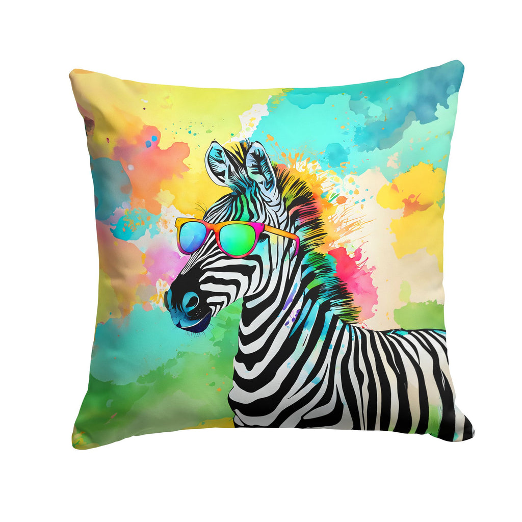 Hippie Zebra Indoor-Outdoor Decorative Throw Pillow