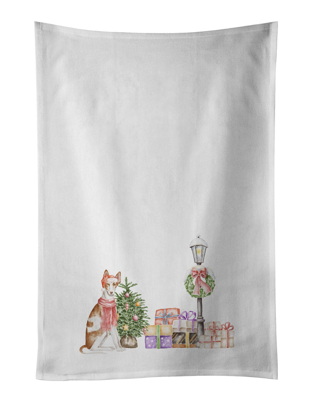 Ibizan Hound Christmas Wonderland Kitchen Towels
