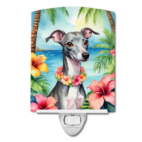 Italian Greyhound Luau Night Light