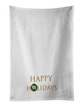 Japanese Spitz Happy Holidays Kitchen Towels