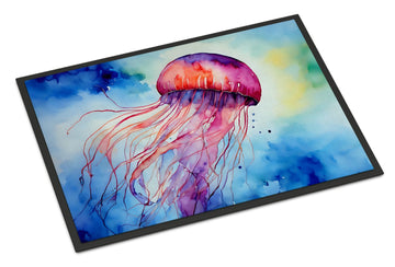 Jellyfish Artwork Doormat with Ocean-Inspired Style