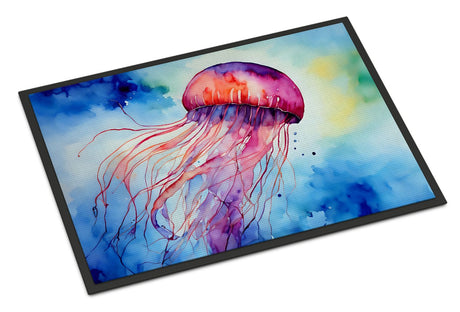Jellyfish Artwork Doormat with Ocean-Inspired Style