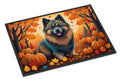 Keeshond Fall Artwork Indoor and Outdoor Doormat