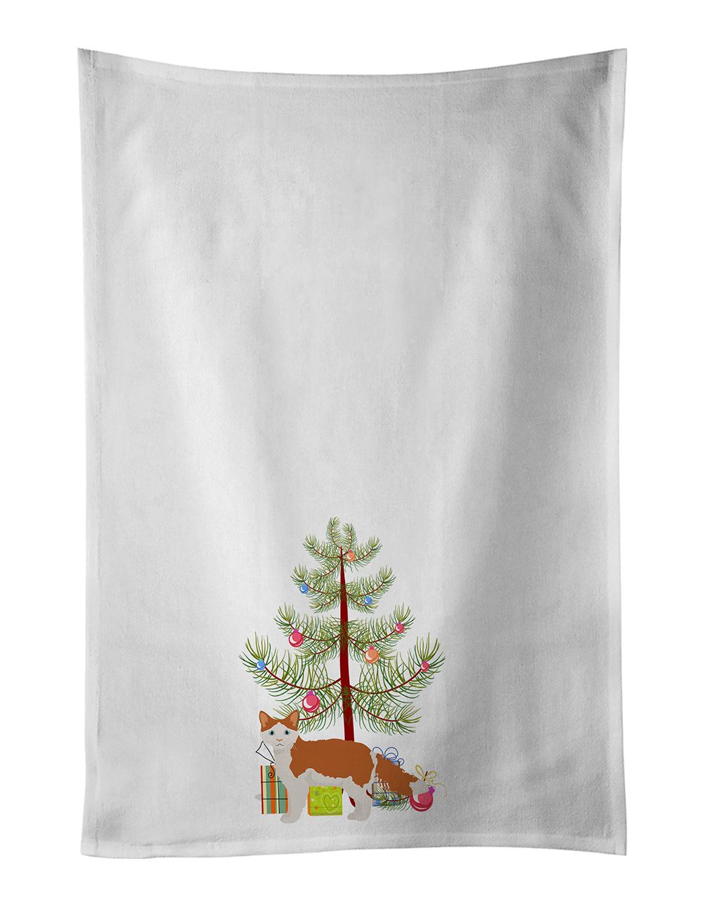 La Perm Cat Merry Christmas Kitchen Towel Set