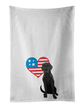 Black Labrador Patriotic Kitchen Towel Set
