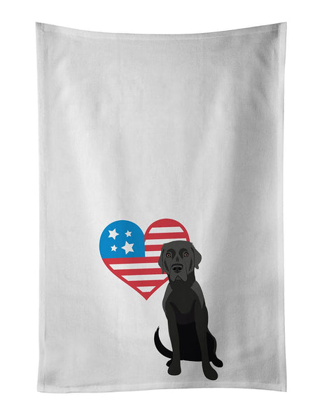 Black Labrador Patriotic Kitchen Towel Set