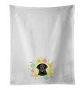 Black Labrador Retriever Easter Kitchen Towel Set