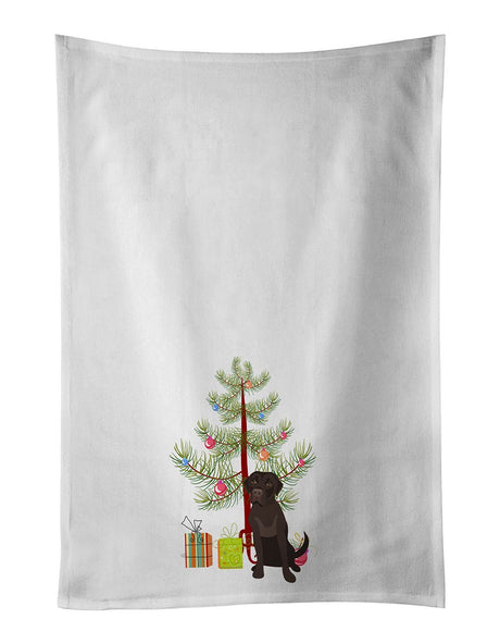 Chocolate Labrador Christmas Kitchen Towel Set