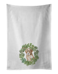 Yellow Labrador Christmas Wreath Kitchen Towel Set