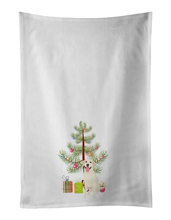 Yellow Labrador Retriever Christmas Kitchen Towels
