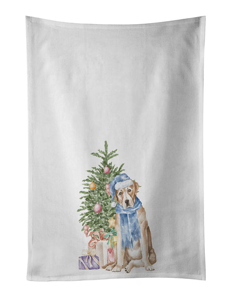 Yellow Labrador Christmas Kitchen Towel Set