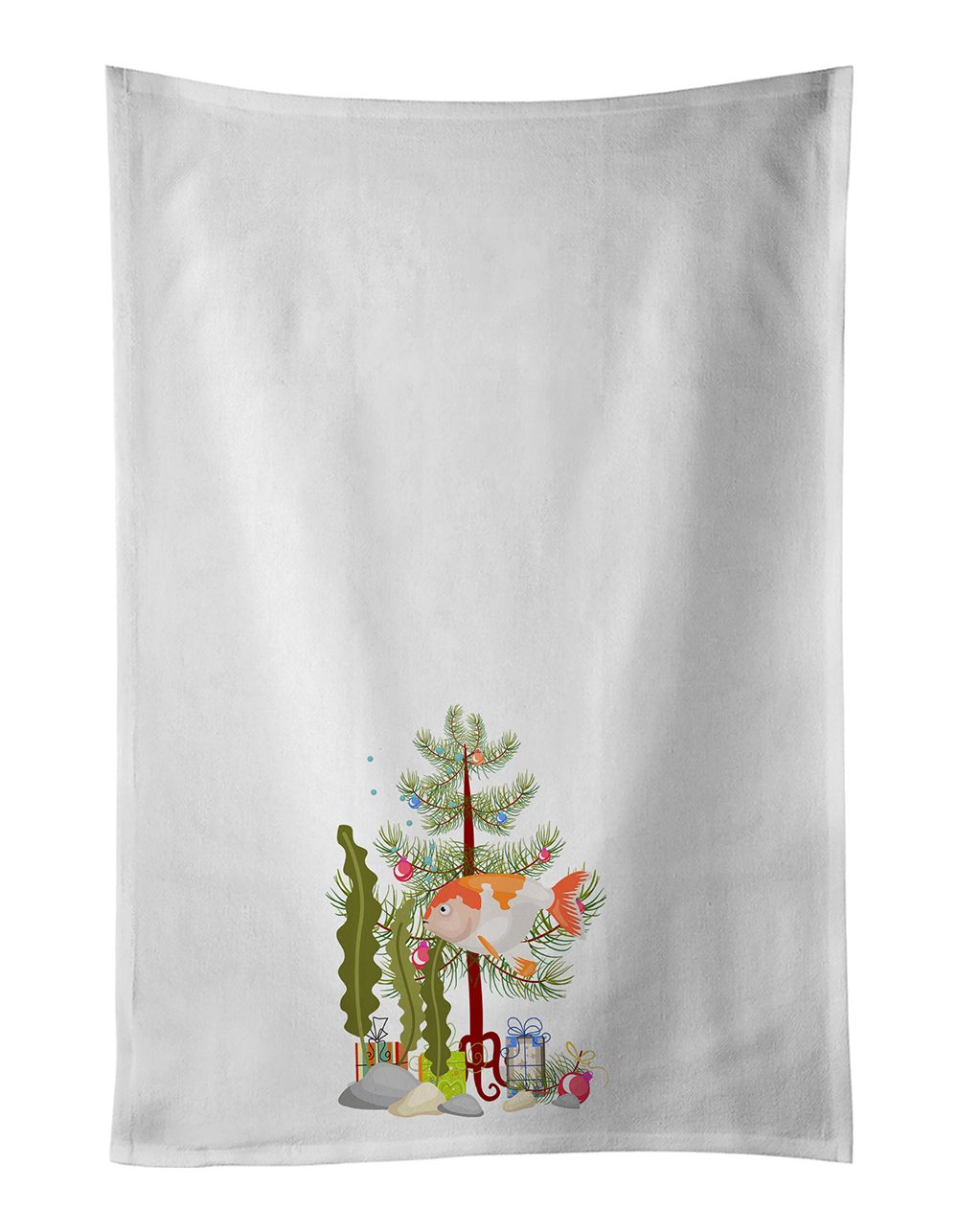 Lionhead Goldfish Merry Christmas Kitchen Towels