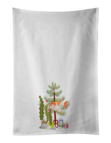 Lionhead Goldfish Merry Christmas Kitchen Towels